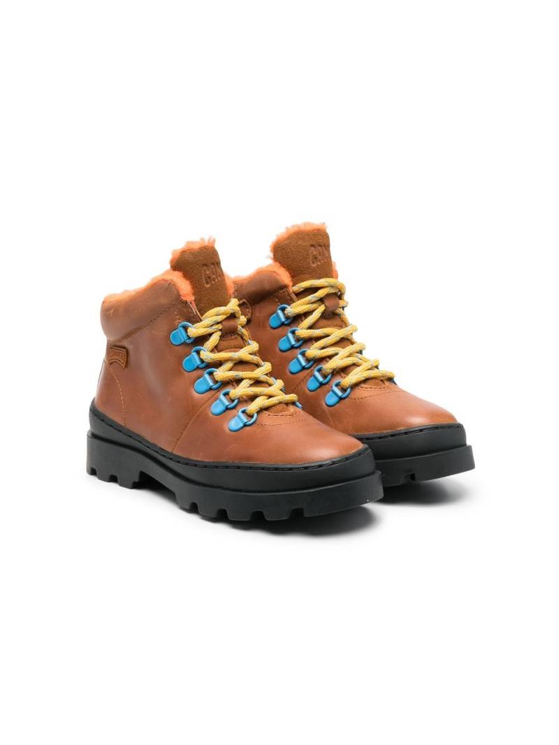 Camper Kids Brutus leather lace-up boots - Brown von Camper Kids