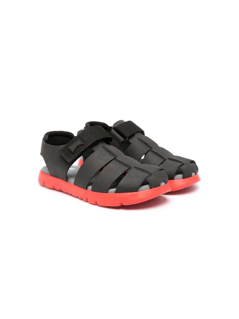 Camper Kids Oruga logo-appliqué cage sandals - Black von Camper Kids