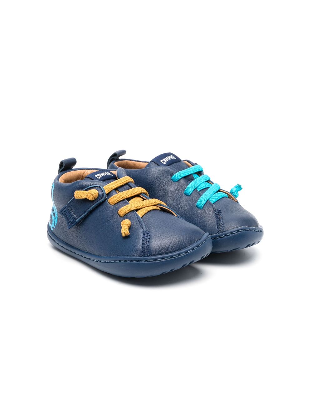 Camper Kids Pau Cami leather sneakers - Blue von Camper Kids