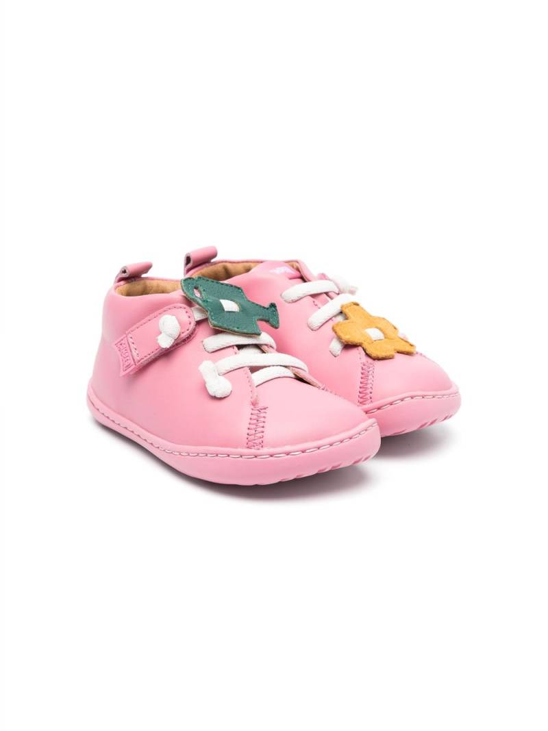 Camper Kids Peu Cami flower-appliqué sneakers - Pink von Camper Kids