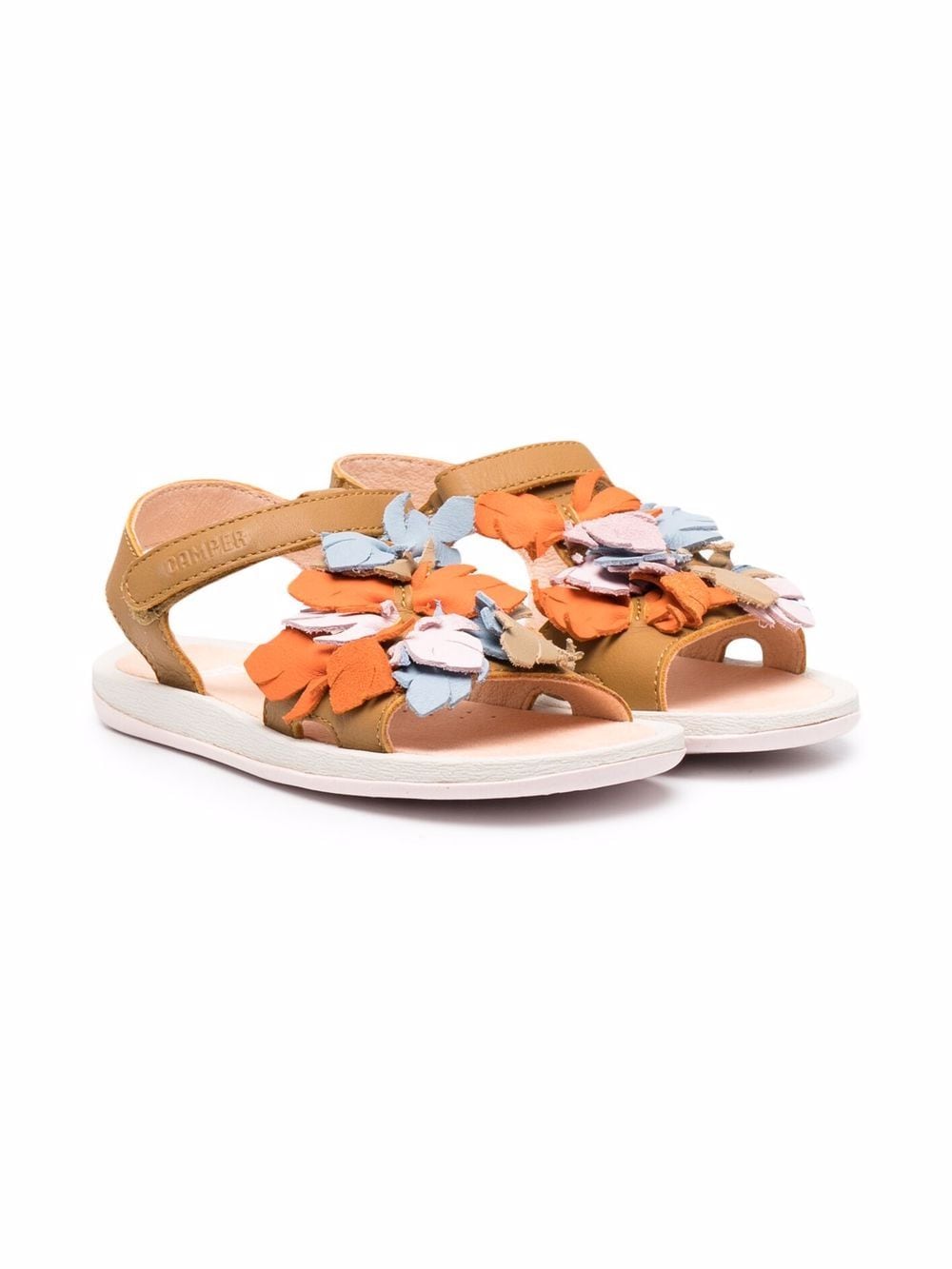 Camper Kids Twins appliqué-detail sandals - Brown von Camper Kids