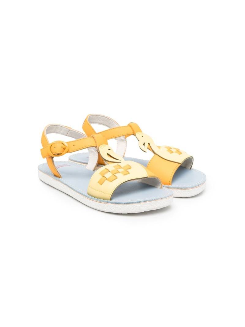 Camper Kids flamingo-detail sandals - Yellow von Camper Kids