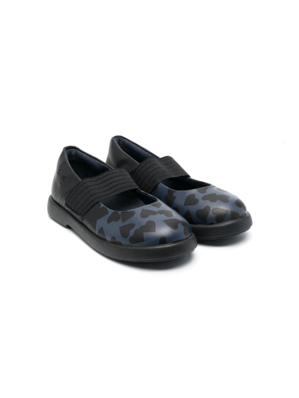 Camper Kids round-toe leather ballerina shoes - Blue von Camper Kids