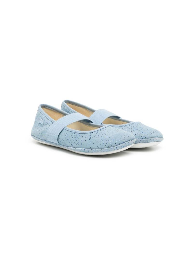 Camper Kids spotty elasticated-strap ballerinas - Blue von Camper Kids