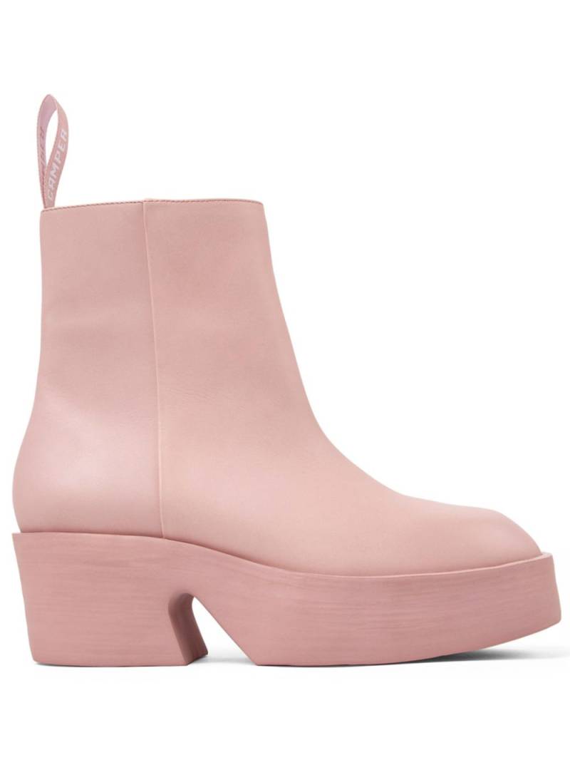 Camper Billie leather ankle boots - Pink von Camper