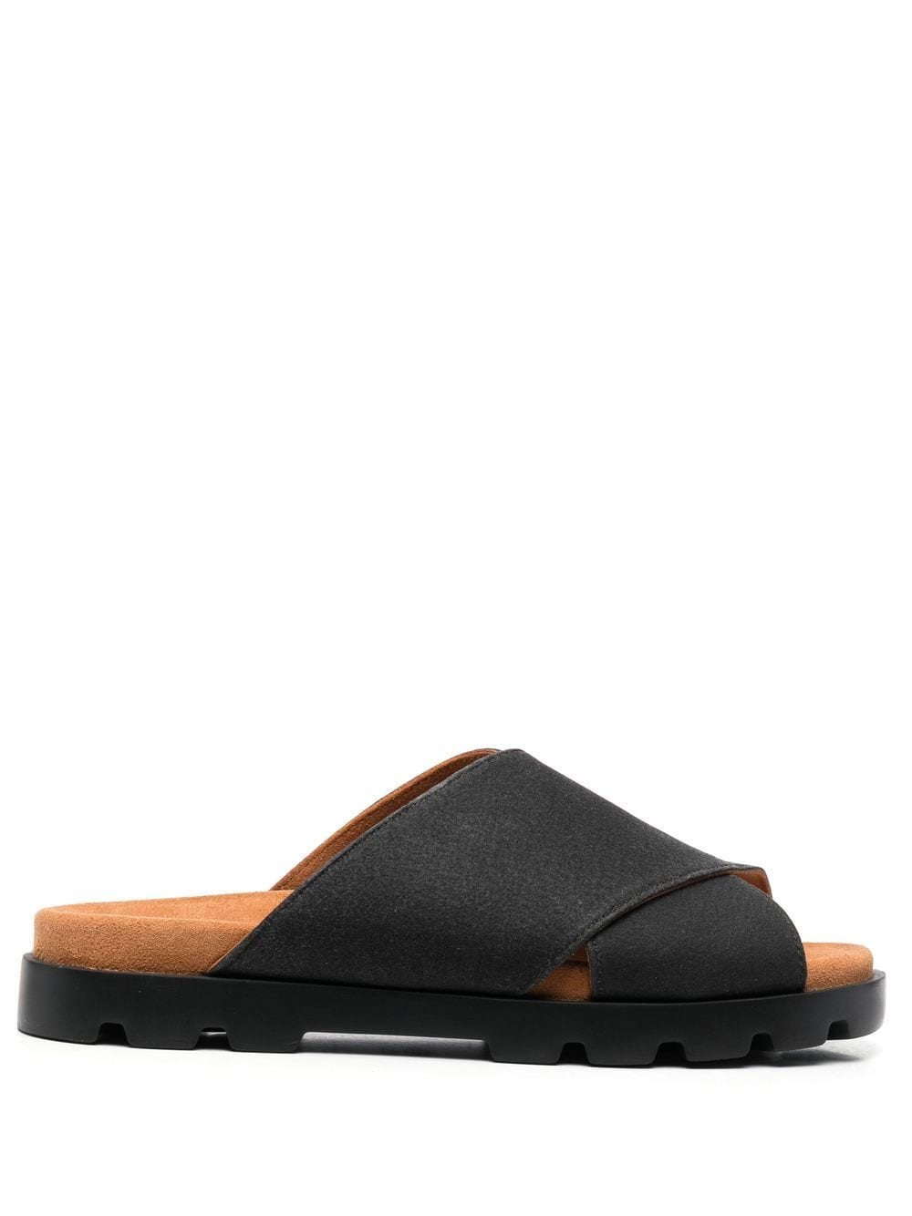 Camper Brutus cross-strap leather sandals - Black von Camper