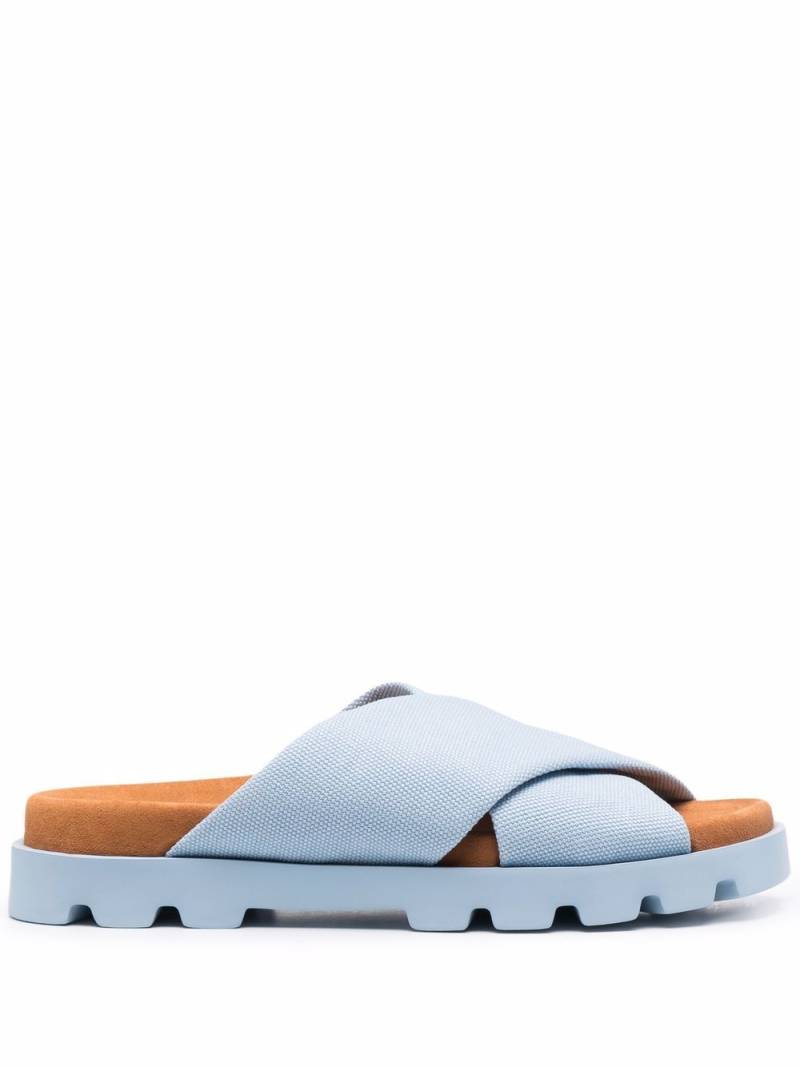 Camper Brutus crossover-strap leather sandals - Blue von Camper