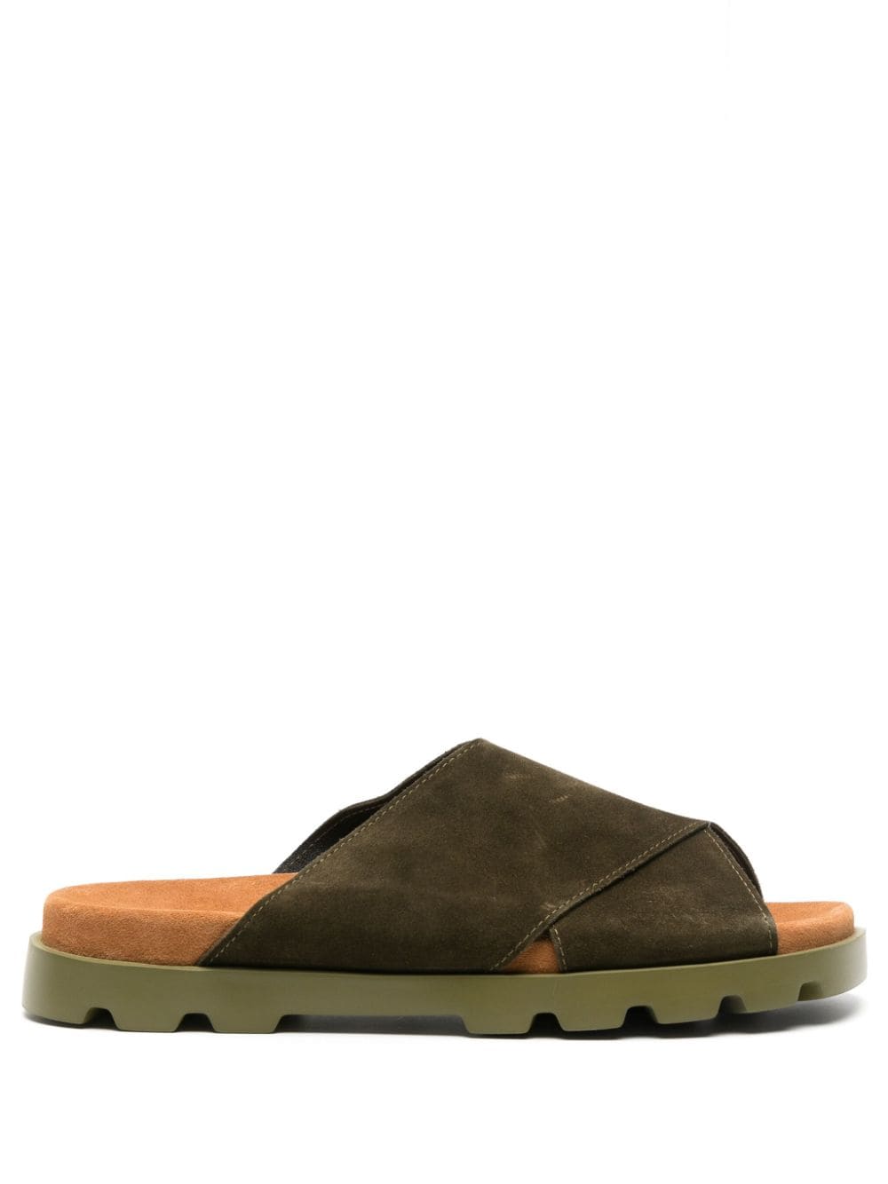 Camper Brutus crossover-strap suede sandals - Green von Camper