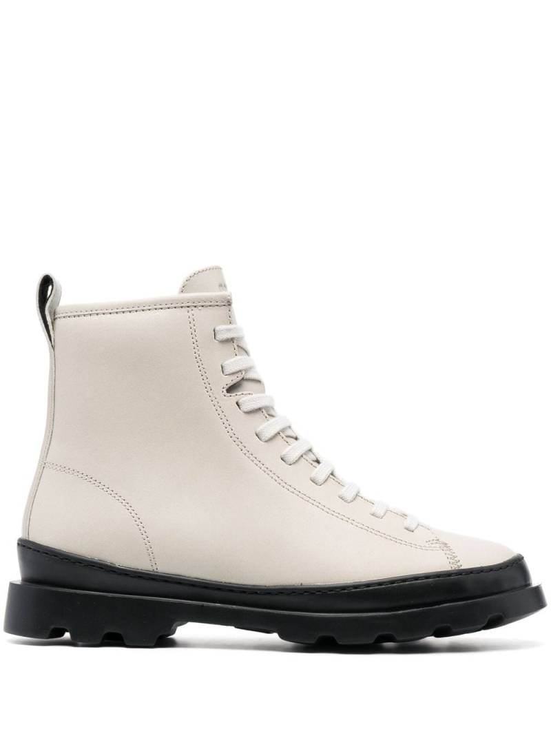 Camper Brutus lace-up leather boots - Neutrals von Camper