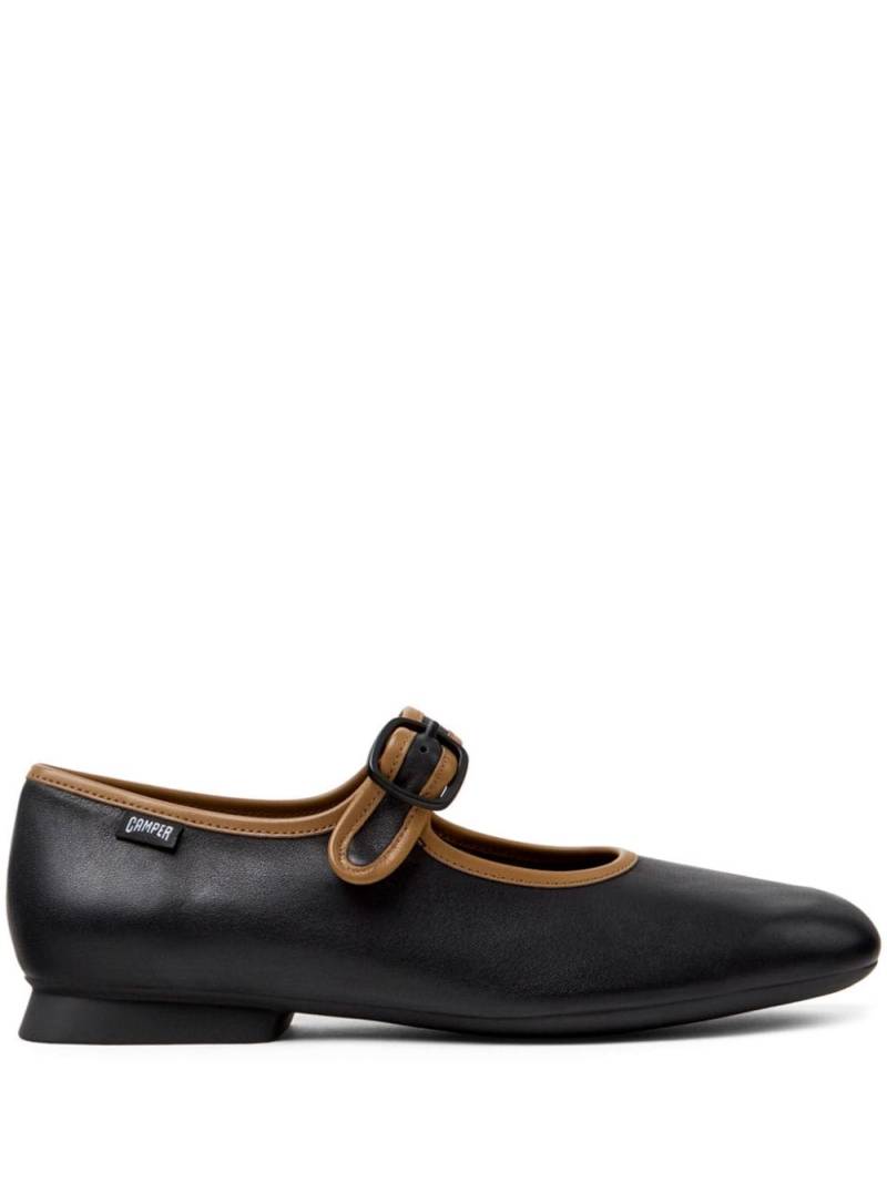 Camper Casi Myra leather ballerina shoes - Black von Camper