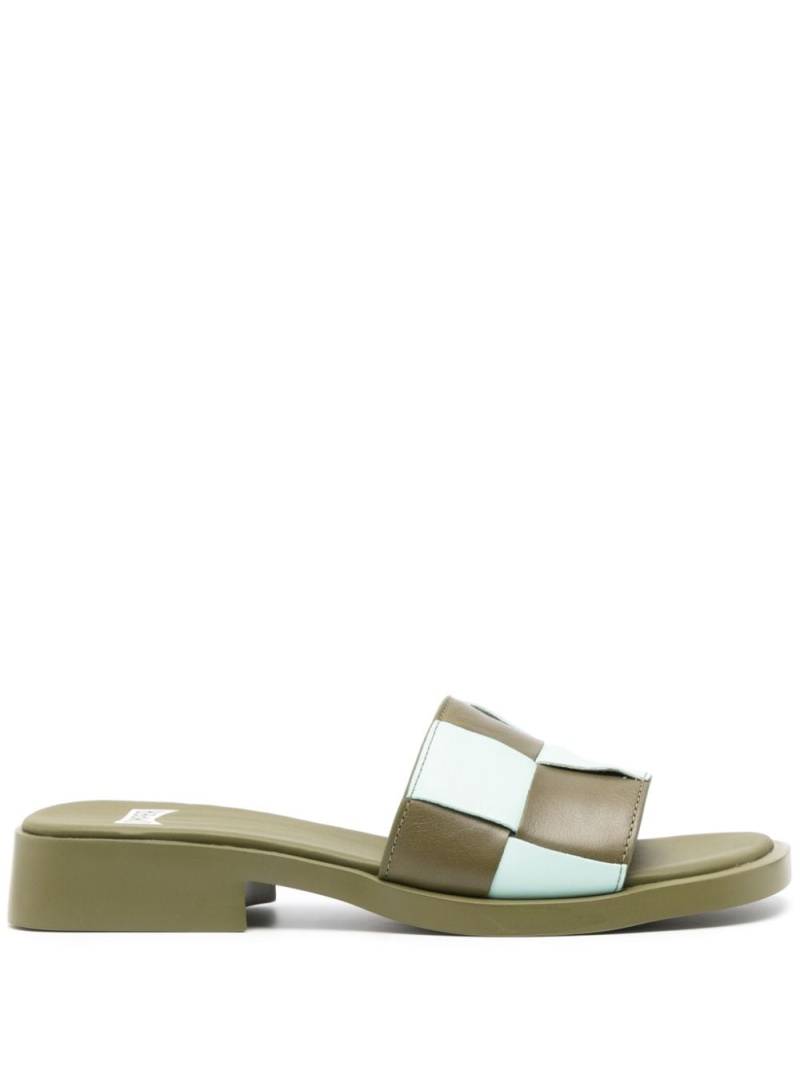 Camper Dana Twins 30mm leather sandals - Green von Camper