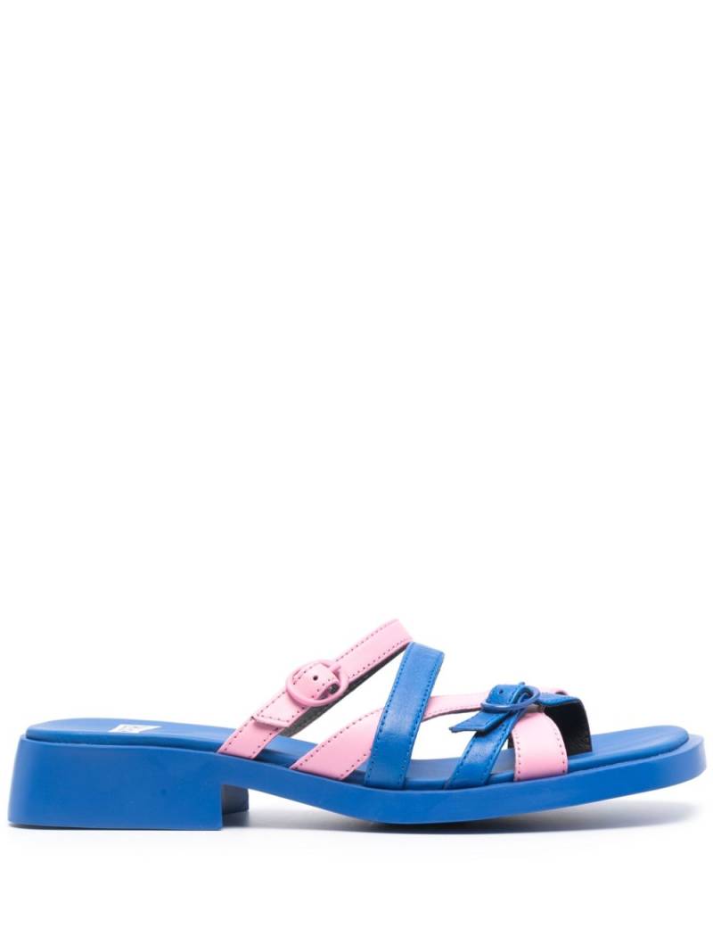 Camper Dana Twins 30mm two-tone leather sandals - Blue von Camper