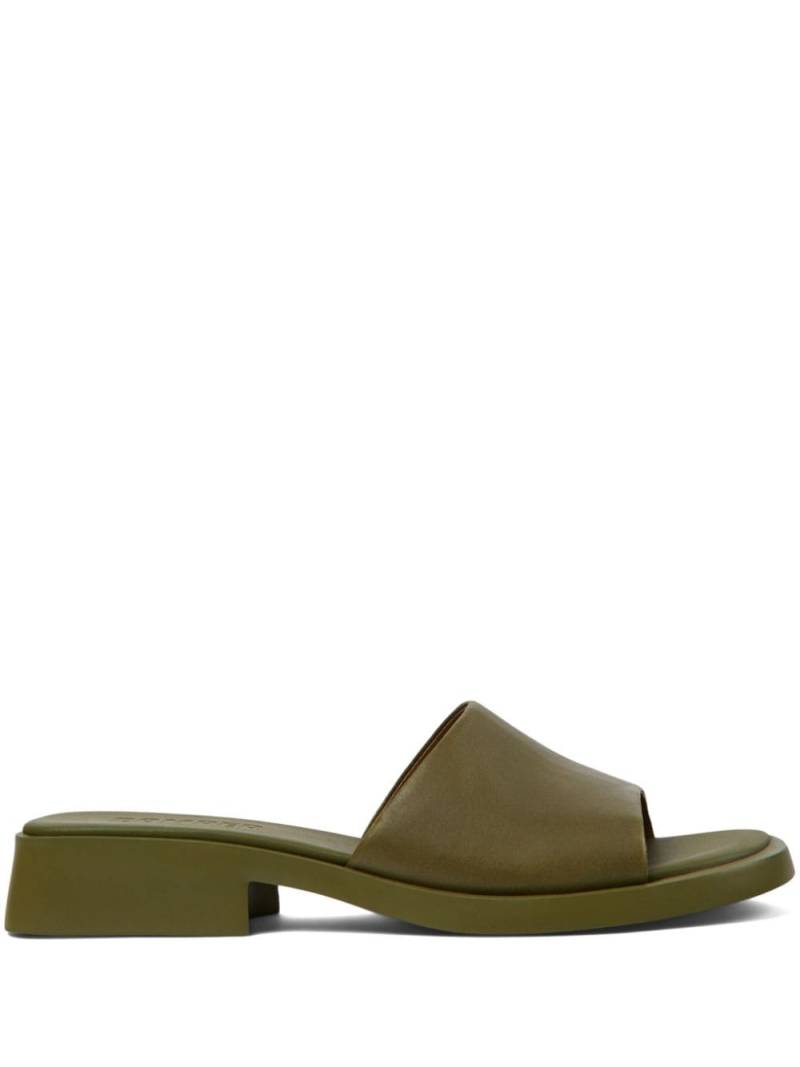 Camper Dana open-toe leather mules - Green von Camper