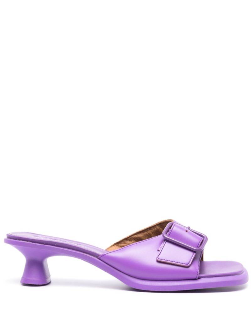 Camper Dina sculpted-heel leather mules - Purple von Camper