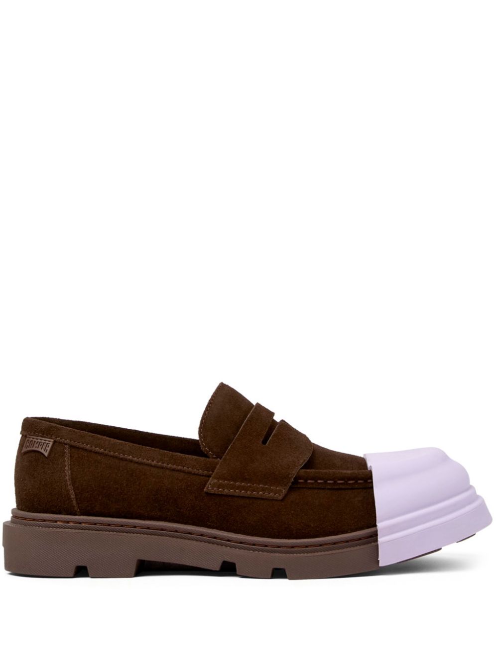 Camper Junction removable-toecap suede loafers - Brown von Camper