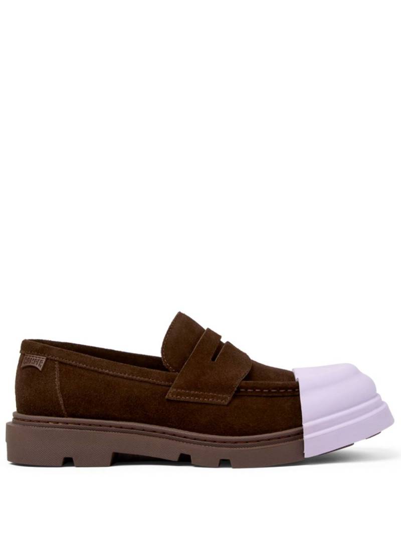 Camper Junction removable-toecap suede loafers - Brown von Camper