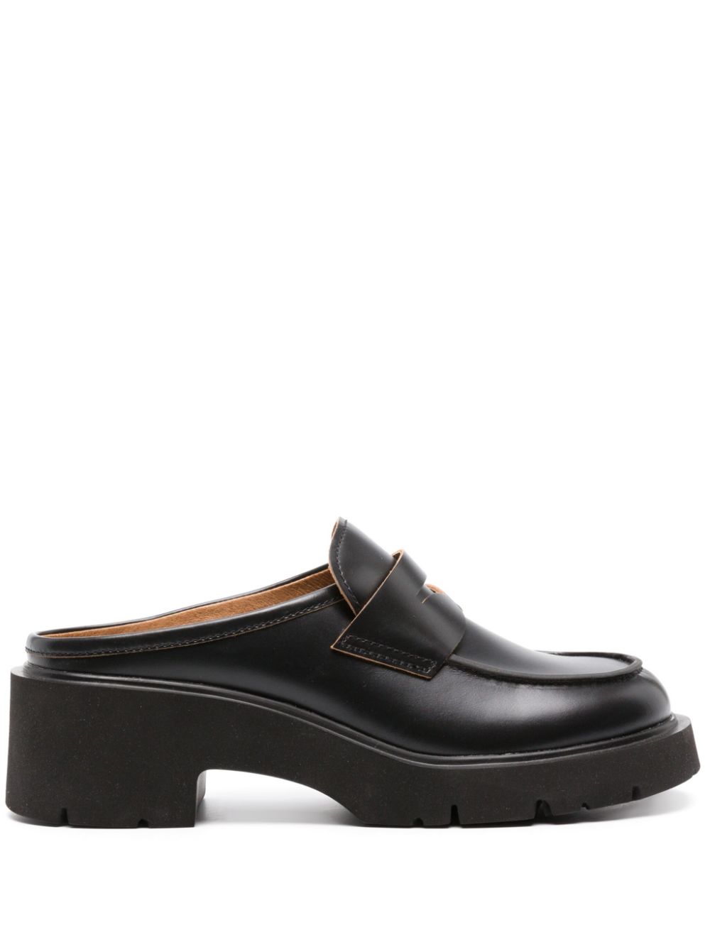 Camper Milah 54mm leather mules - Black von Camper