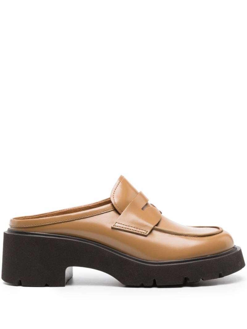 Camper Milah 54mm leather mules - Brown von Camper