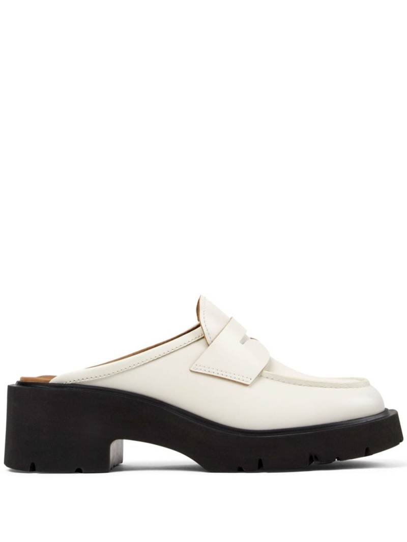 Camper Milah penny-slot leather mules - Neutrals von Camper