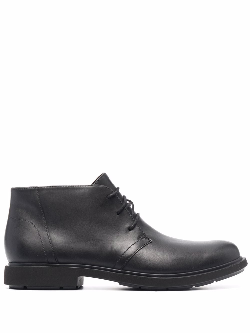 Camper Neuman lace-up leather boots - Black von Camper