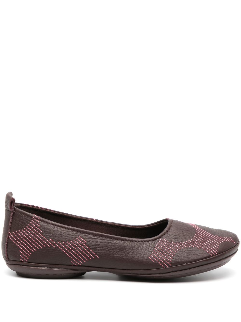 Camper Nina decorative-stitching ballerina shoes - Purple von Camper