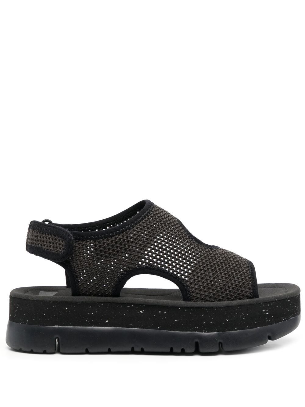 Camper Oruga 50mm mesh touch-strap sandals - Grey von Camper