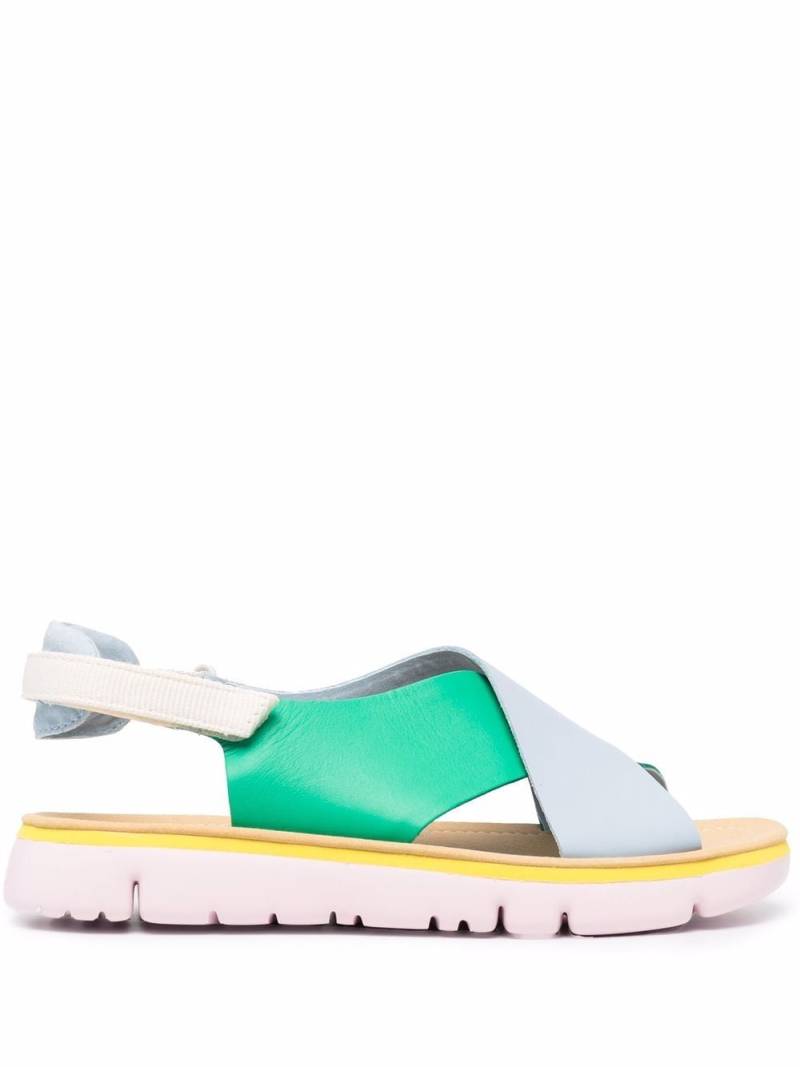 Camper Oruga slingback leather sandals - Green von Camper