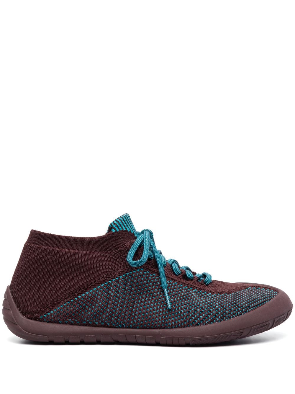 Camper Path knitted lace-up sneakers - Brown von Camper