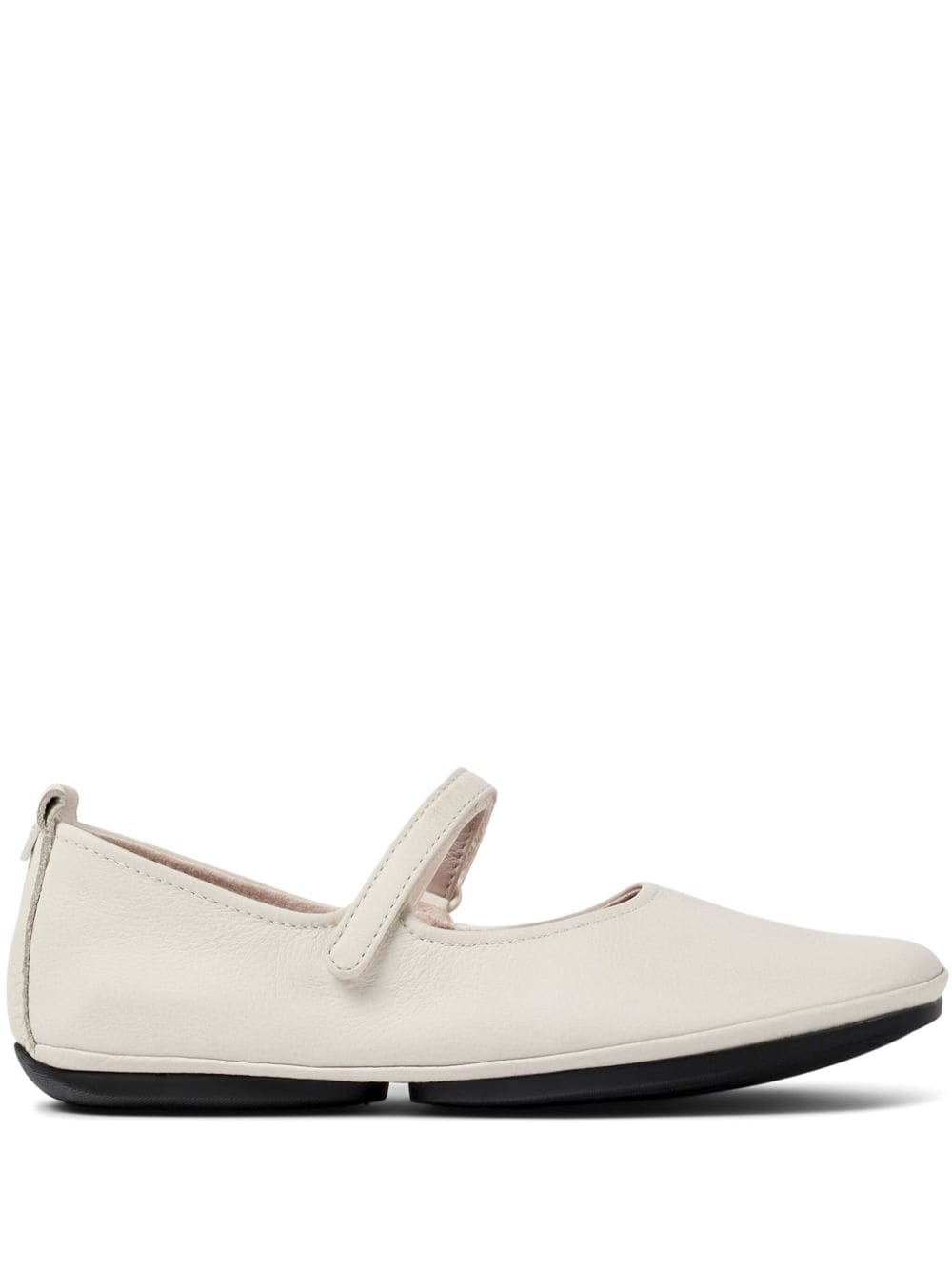 Camper Right Nina leather ballerina shoes - Neutrals von Camper