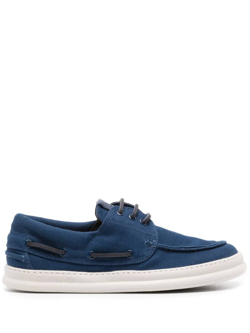 Camper Runner bird's eye-knit boat shoes - Blue von Camper