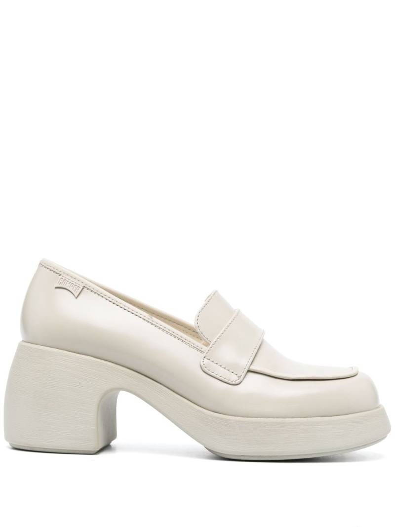 Camper Thelma 70mm leather loafers - Neutrals von Camper