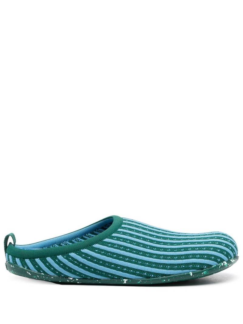 Camper Wabi rib-knit slippers - Blue von Camper