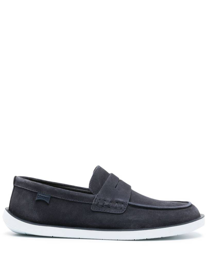 Camper Wagon suede penny loafers - Blue von Camper