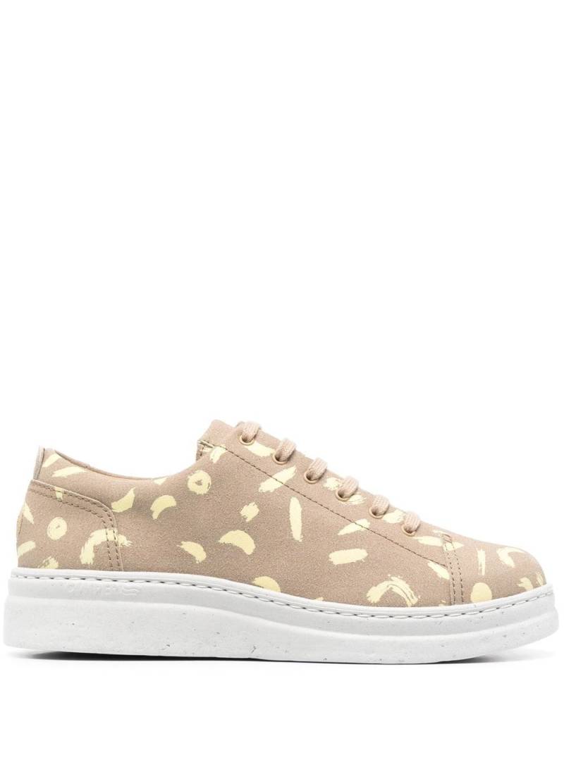 Camper abstract-pattern lace-up sneakers - Neutrals von Camper