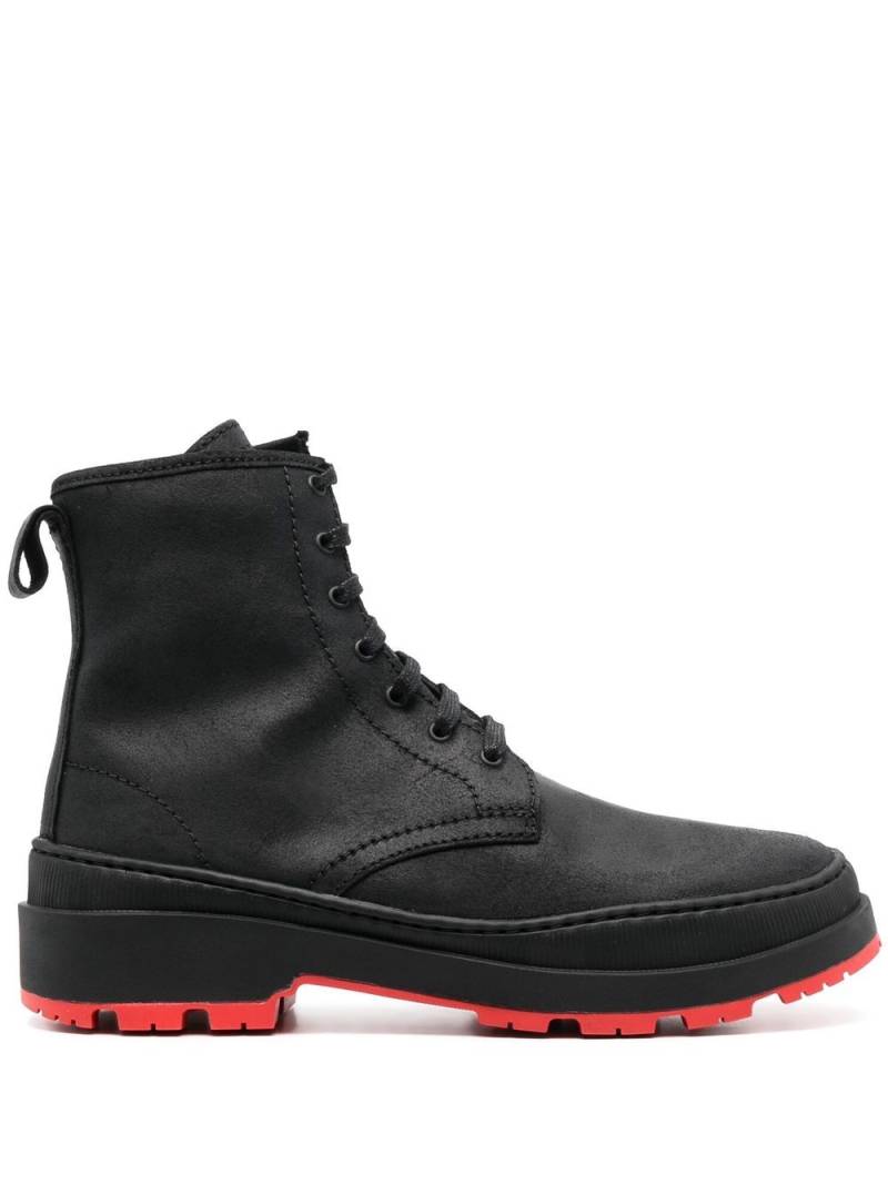 Camper colour-block lace-up boots - Black von Camper