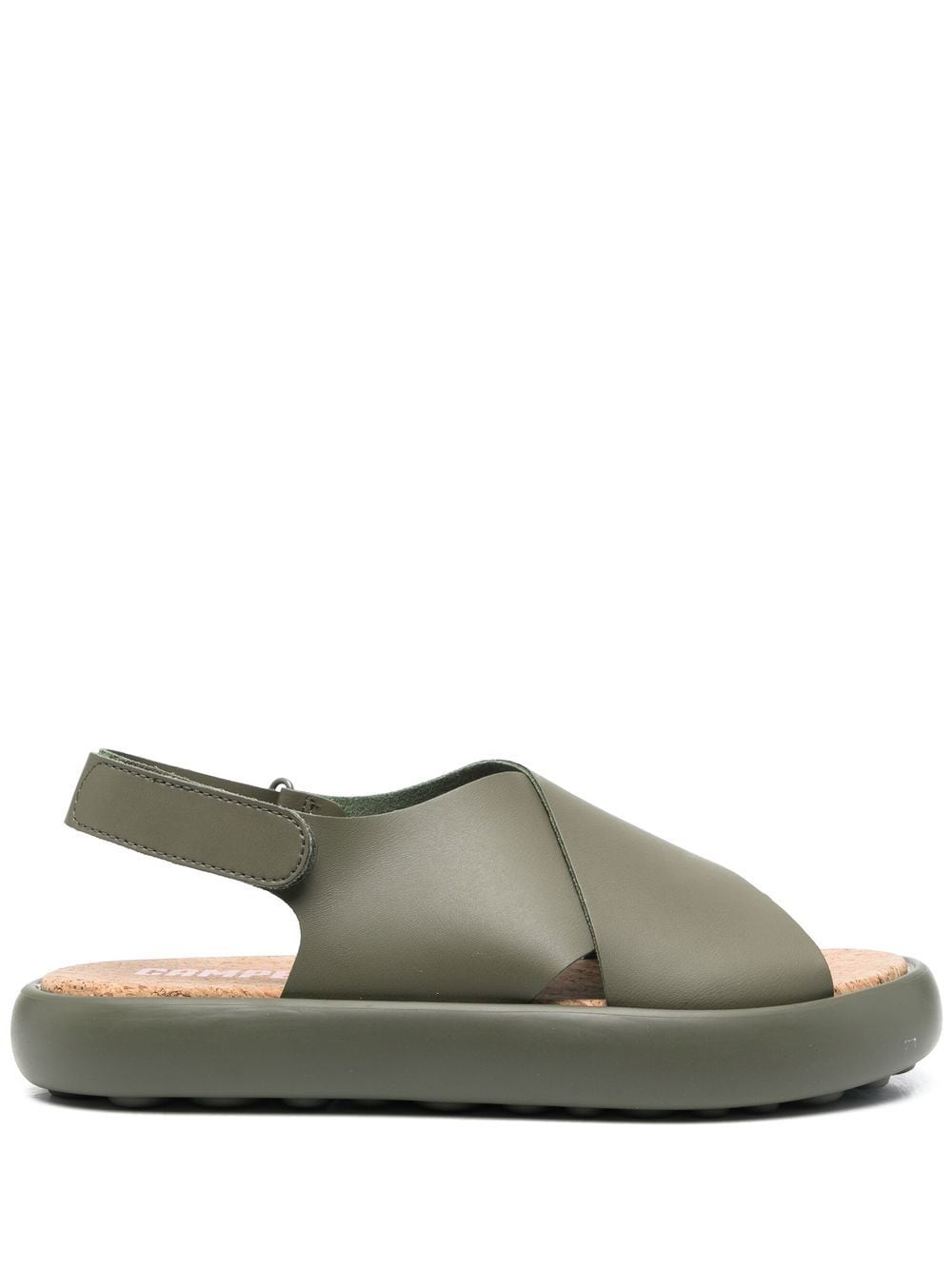 Camper cross-strap chunky sole sandals - Green von Camper