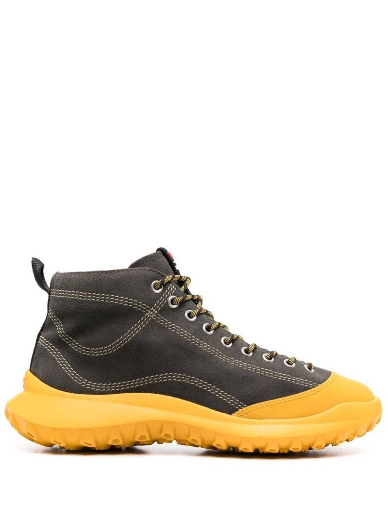 Camper logo colour-block boots - Grey von Camper