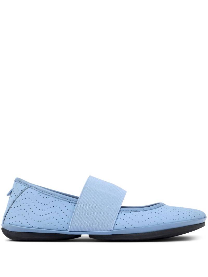 Camper perforated leather ballerina shoes - Blue von Camper