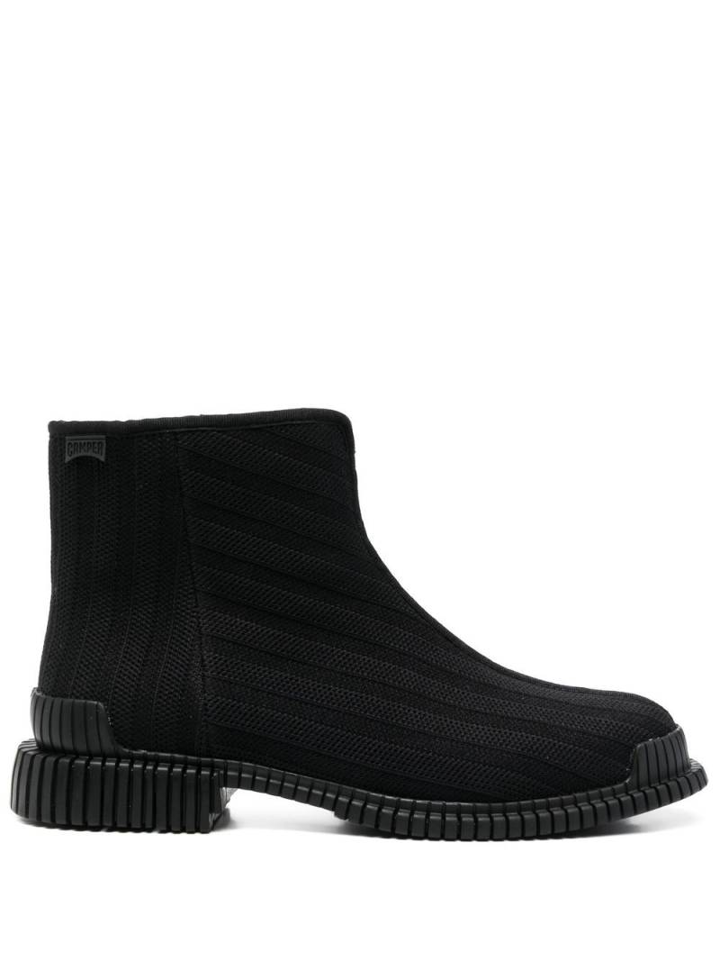 Camper ribbed-knit ankle boots - Black von Camper