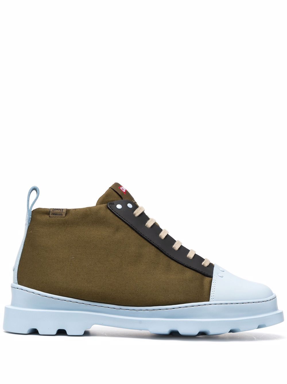 Camper ridged-sole lace-up boots - Green von Camper