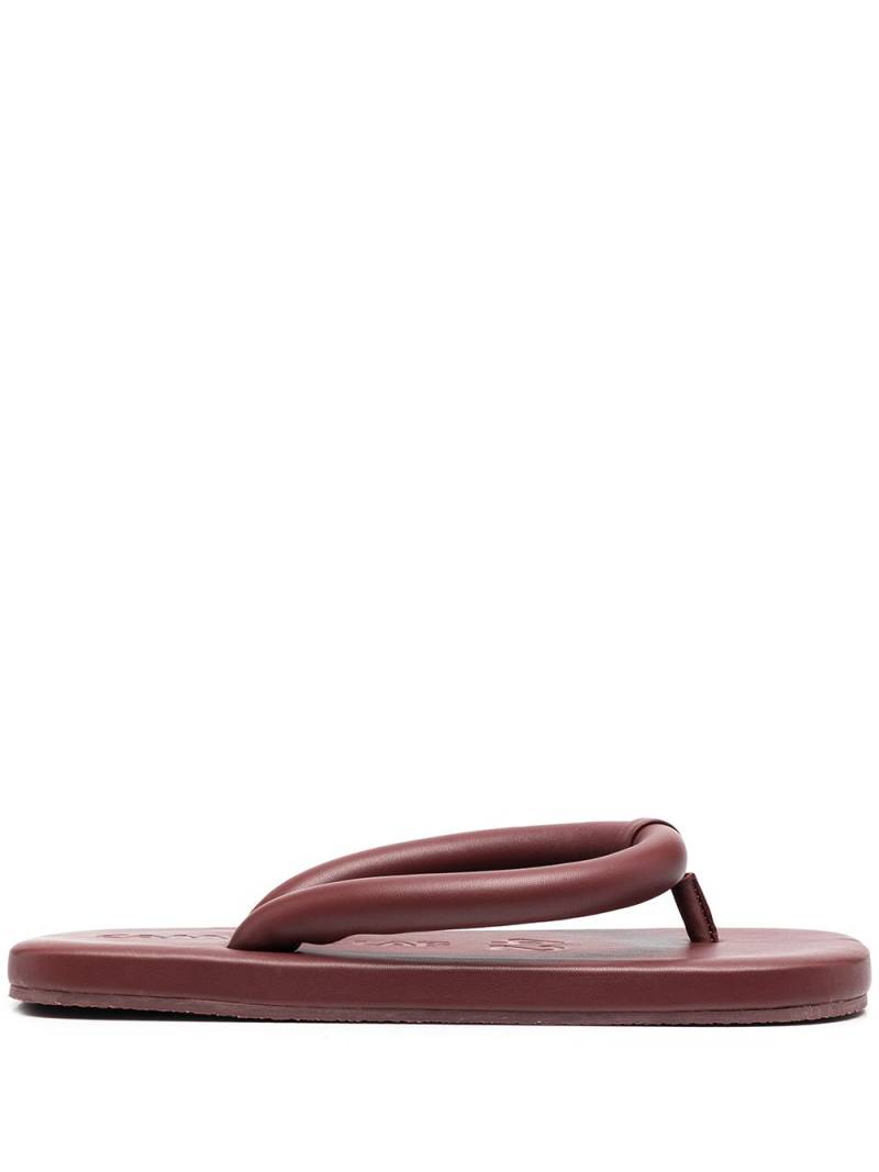 CamperLab Hastalavista leather flip flops - Red von CamperLab