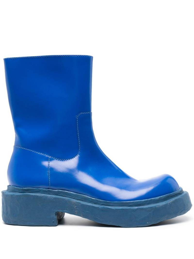 CamperLab Vamonos chunky-sole leather boots - Blue von CamperLab