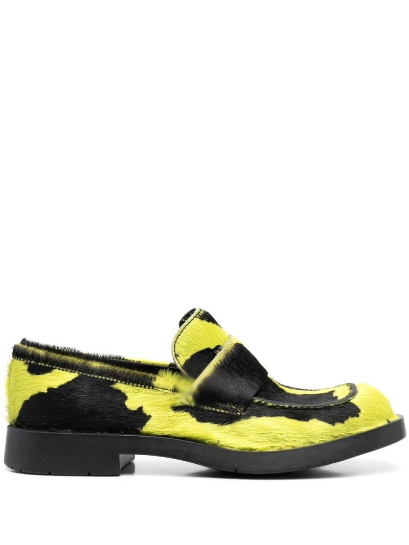 CamperLab animal-print leather loafers - Yellow von CamperLab