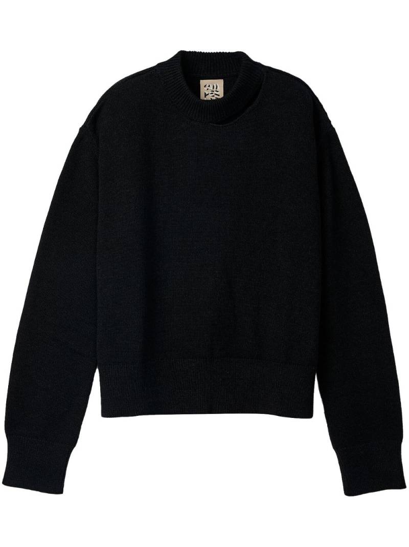 CamperLab distresssed knit sweater - Black von CamperLab