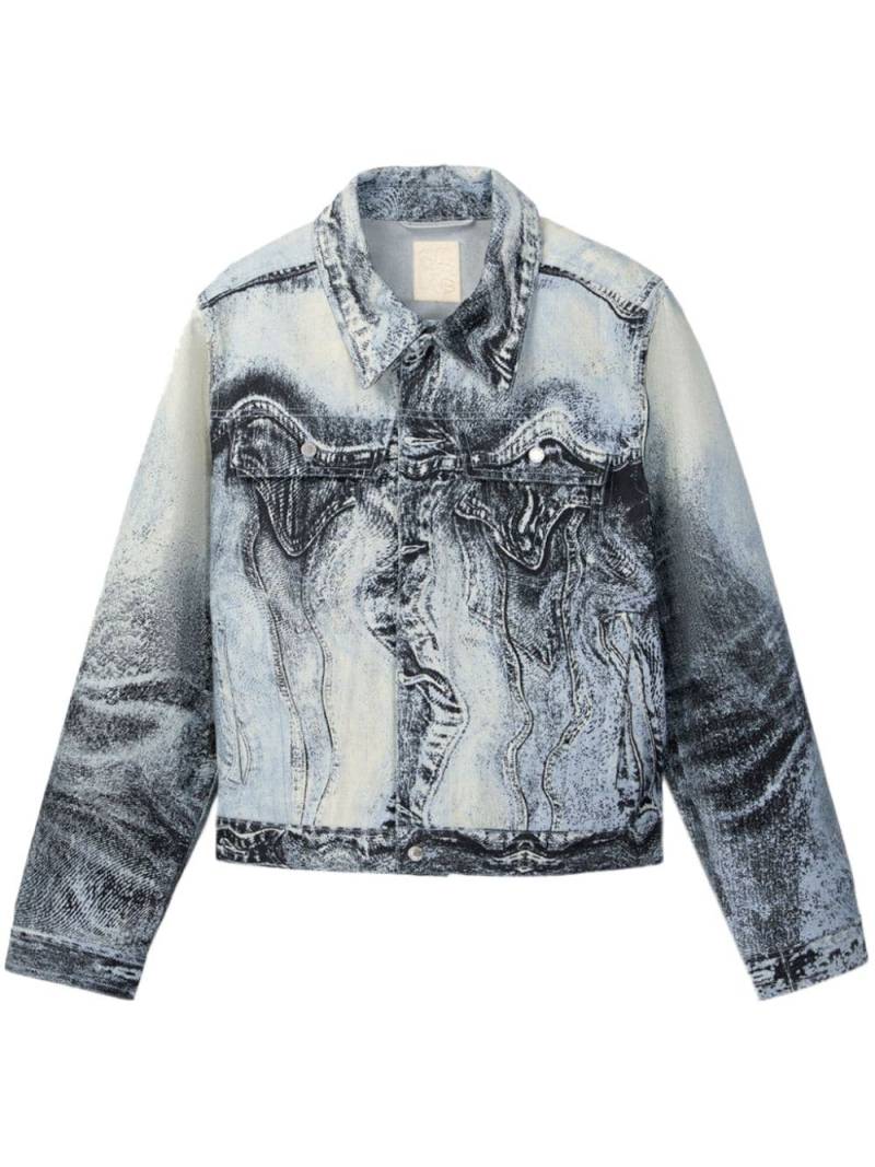 CamperLab swirl-print denim jacket - Blue von CamperLab