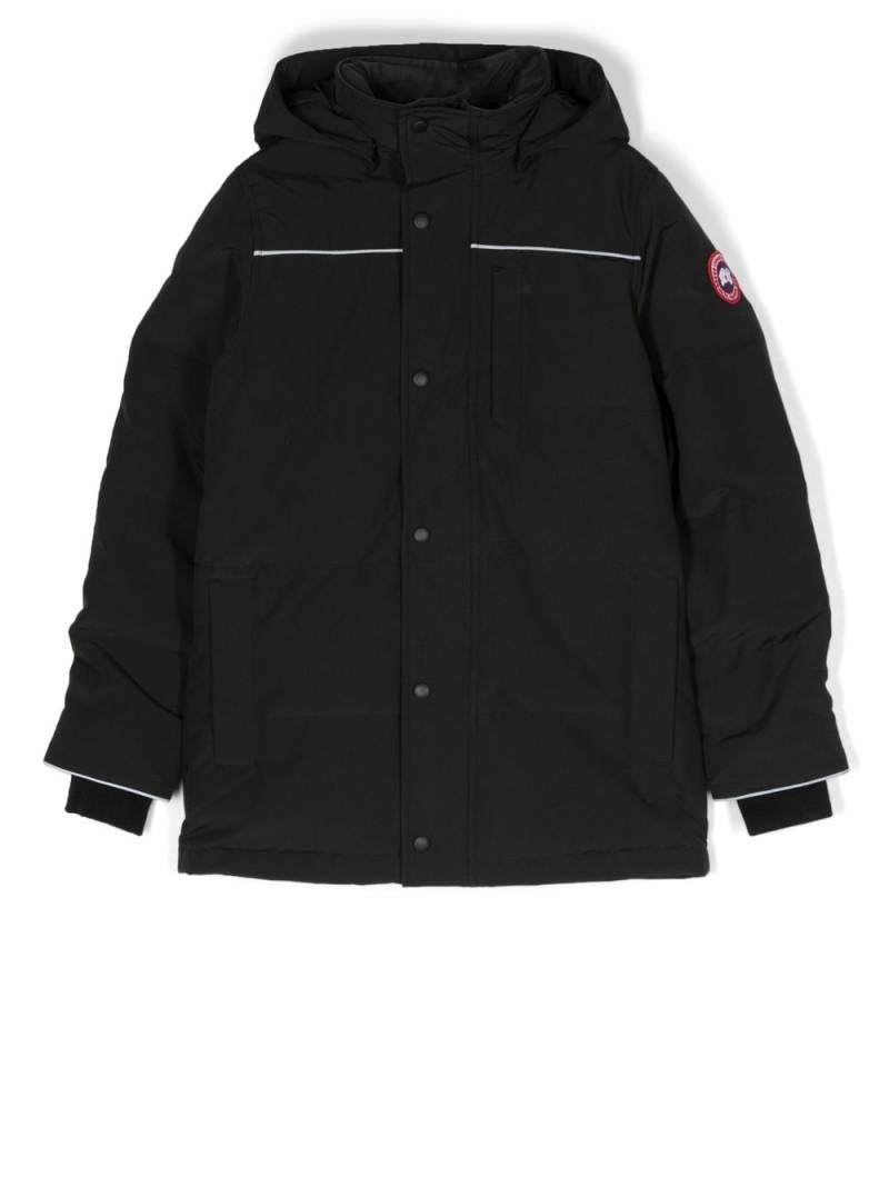 Canada Goose Kids logo-patch padded coat - Black von Canada Goose Kids