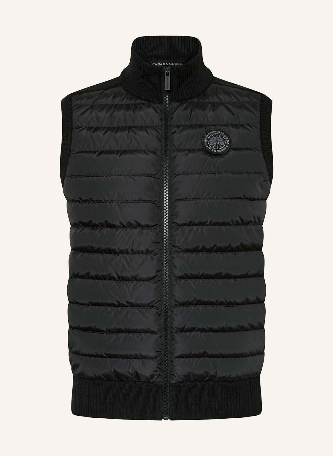 Canada Goose Daunenweste Hybridge Im Materialmix Mit Merinowolle schwarz von Canada Goose