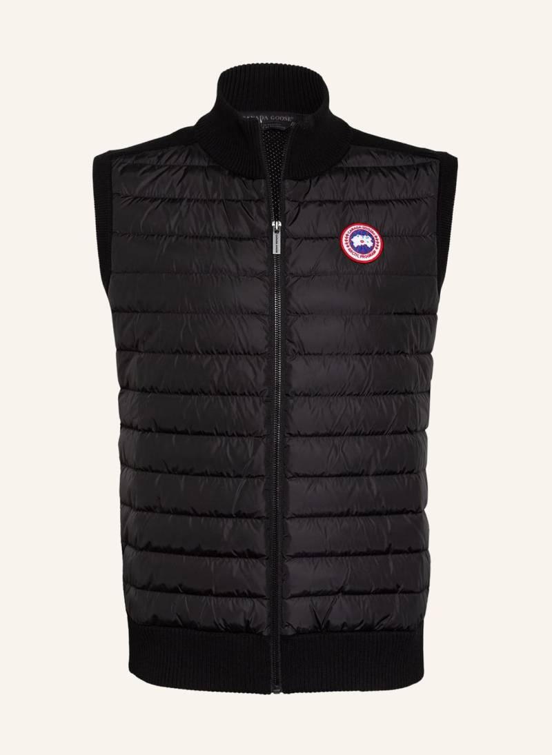 Canada Goose Daunenweste Hybridge Im Materialmix schwarz von Canada Goose