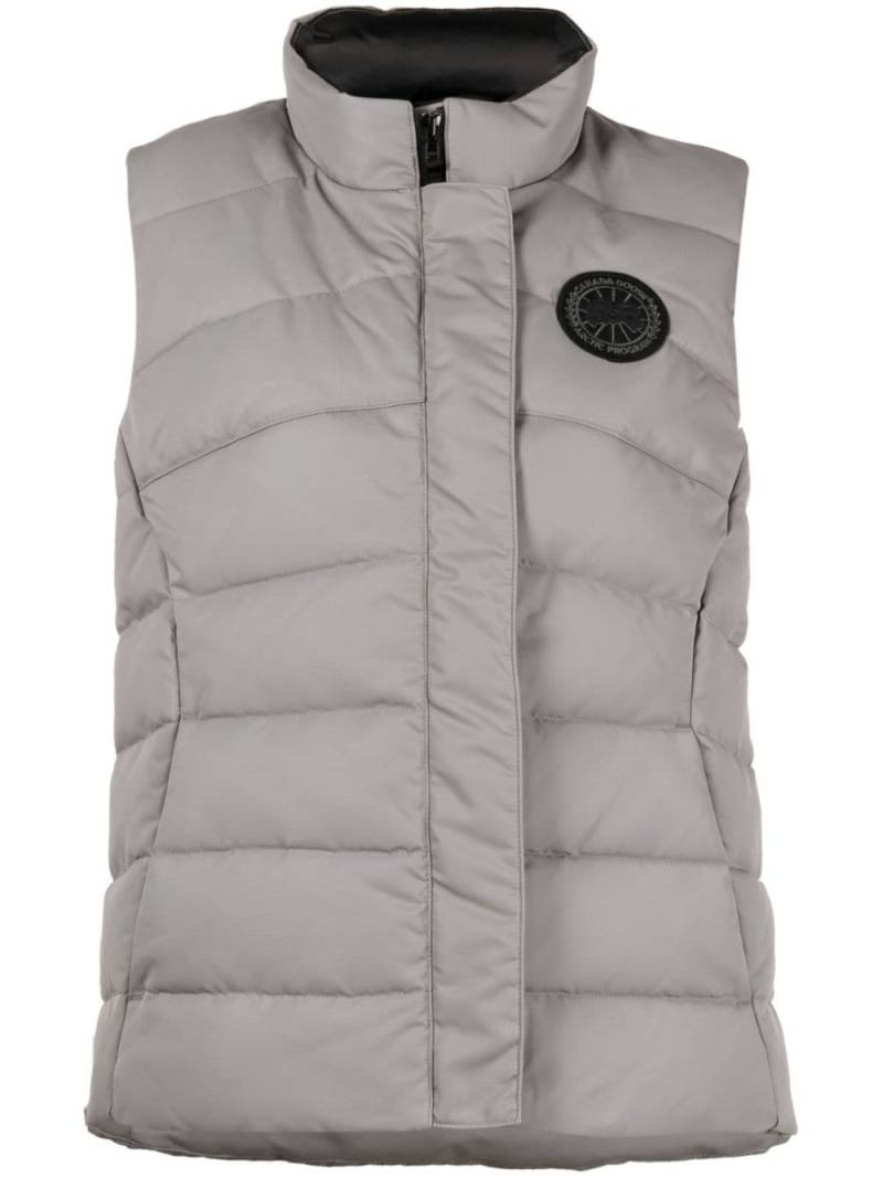 Canada Goose Freestyle logo-appliqué satin gilet - Grey von Canada Goose