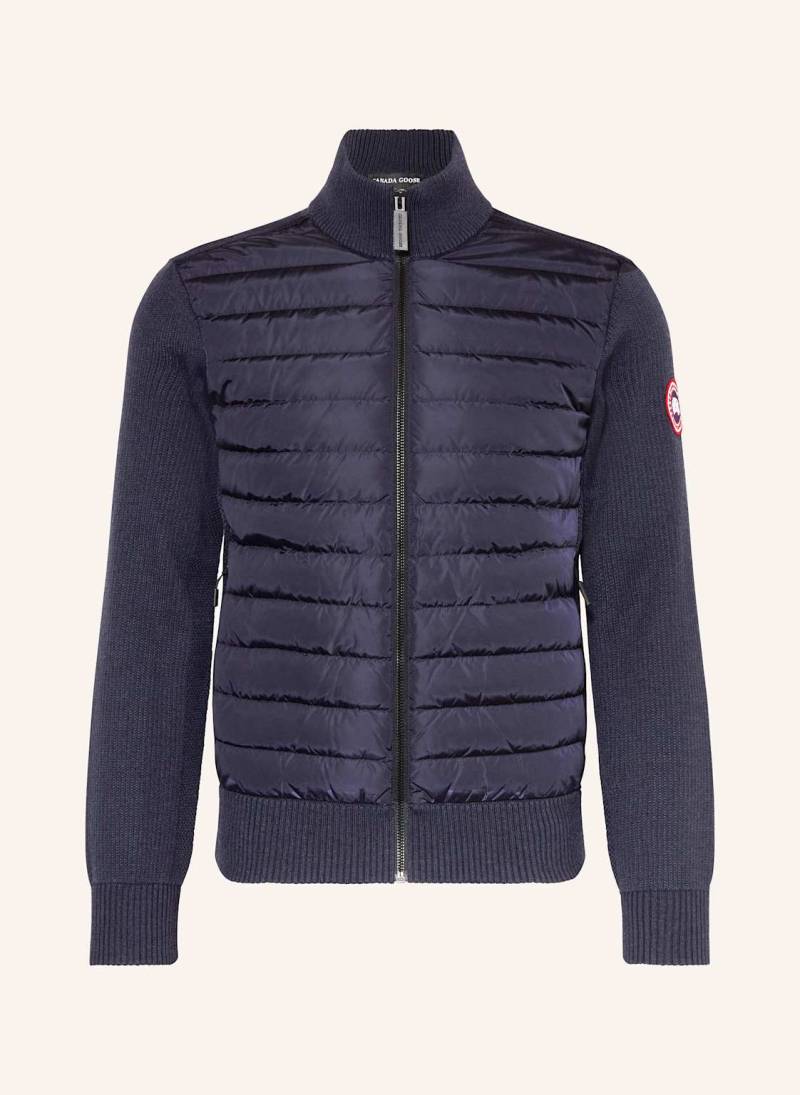 Canada Goose Strickjacke Hybrdige Im Materialmix blau von Canada Goose